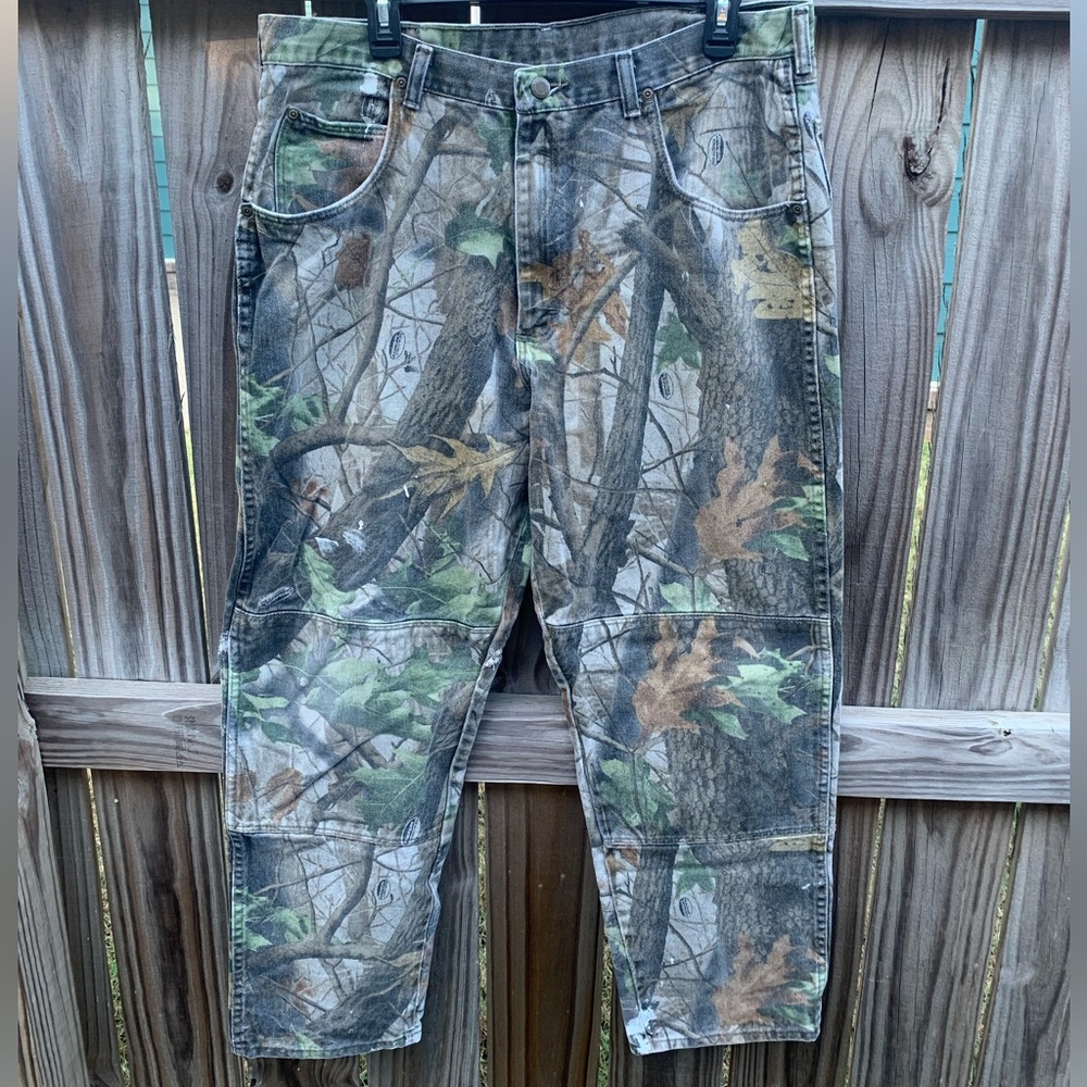 Vintage Double Knee Camo wranglers